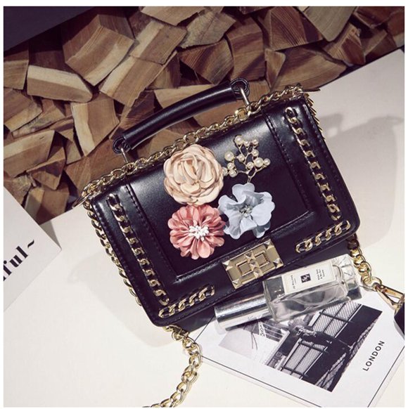Women HandBag Flowers Designer