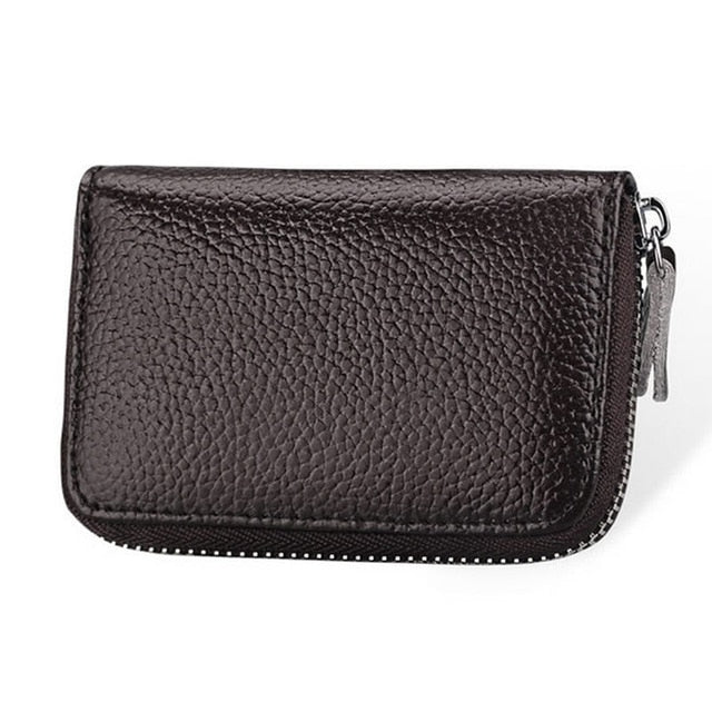 Womens Leather Mini Slim Wallet