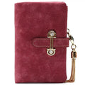 Women Wallet Drawstring Nubuck Leather